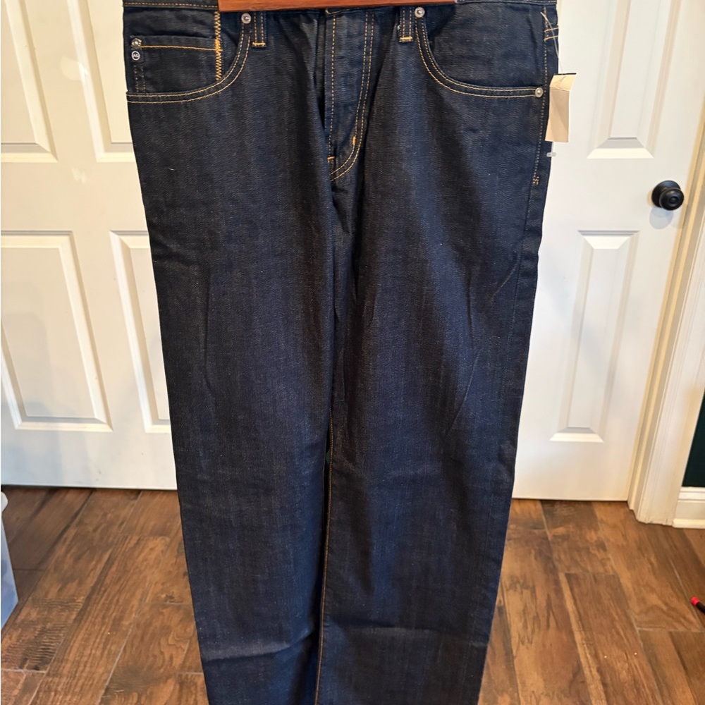 AG Adriano Goldschmied The Hero Dark Indigo Relaxed Jeans 34x34 NWT